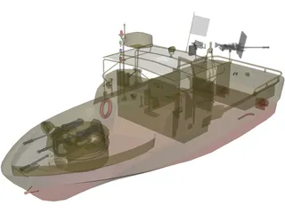 Patrol Boat 3D Model
