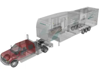 Ford F-350 Super Dually 3D Model