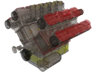Lancia Engine 3D Model