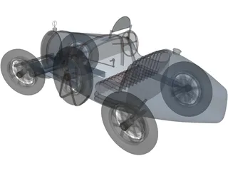Bugatti Type 35 (1924) 3D Model