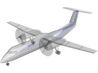 Bombardier Q300 DHC-8 Dash 8 ANA 3D Model