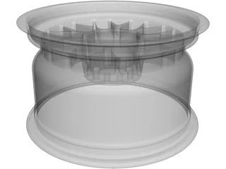 BBS Centerlock Wheel 13in x 8in 3D Model