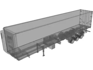 Reefer Trailer 3D Model