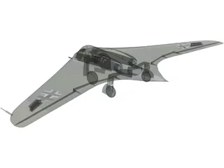 Horten Ho IX 3D Model