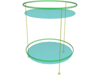 Table Glass Top 3D Model