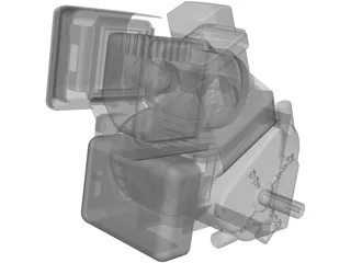 Briggs&Stratton Baja Engine 3D Model