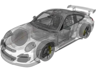 Porsche 911 GT3 RS 4.0 (2011) 3D Model