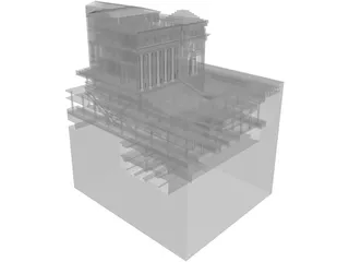 James Farley Post Office 3D Model