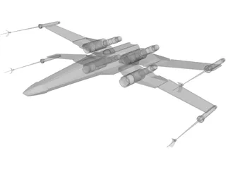 Star Wars X-Wing 3D Model