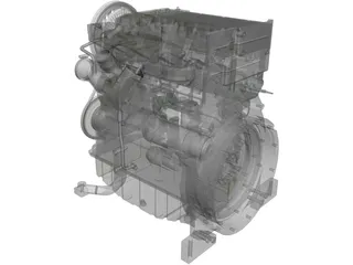 Deutz Turbo Diesel Engine (2011) 3D Model
