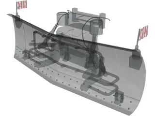 Snow Plow 3D Model