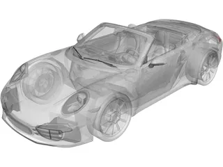 Porsche 911 Carrera S Cabriolet (2012) 3D Model