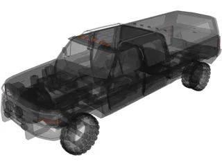 Ford F-350 Crew Cab 3D Model