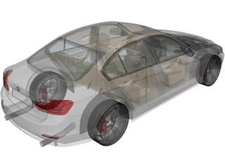 BMW 3-Series 335i [F30] (2012) 3D Model