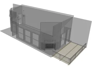 Beach House 3D Model