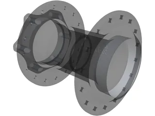 Bike Wheel Hub 3D Model
