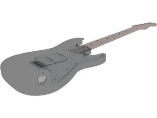 Fender Stratocaster Guitar 3D Model