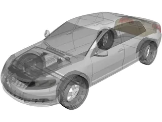 Volkswagen Phaeton (2010) 3D Model