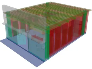 Michel St. Louis Salon 3D Model