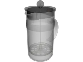 French Press 3D Model