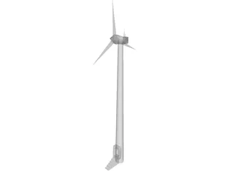 Wind Turbine 3D Model