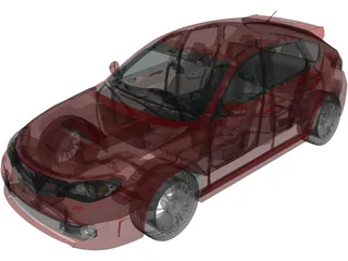 Subaru Impreza WRX STi (2008) 3D Model