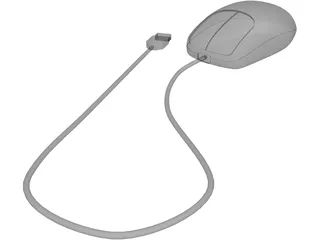 Computer Mouse 3D Model