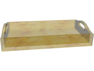 Wooden Tray 3D Model