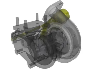 Garrett GT28 Turbo 3D Model