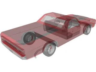 Chevrolet El Camino SS 454 3D Model