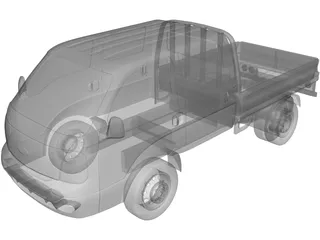 Kia K2700 Double Cab 3D Model
