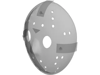 Jason Hockey Goalie Mask 3D Model