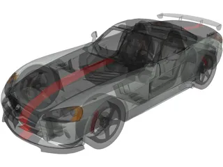 Dodge Viper SRT-10 ACR Soft Top 3D Model