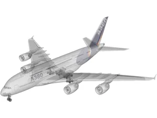 Airbus A380 3D Model