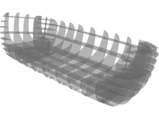 Sofa Laser Cut 3D Model