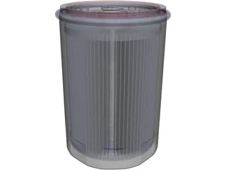Oil Filter 3D Model