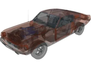 Ford Mustang Shelby GT500 3D Model