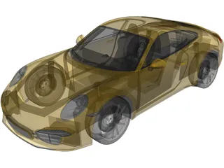 Porsche 911 Carrera (2012) 3D Model