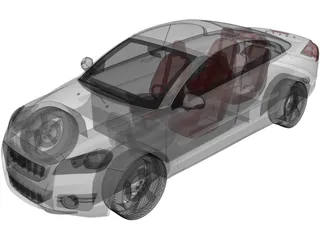 Volvo C70 (2010) 3D Model