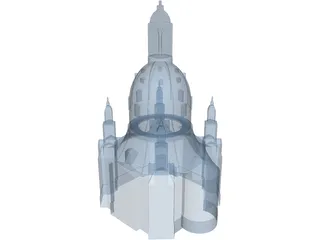 Frauenkirche Dresden 3D Model