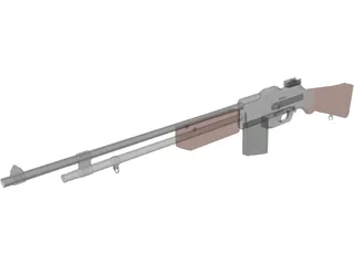 Browning Automatic Rifle 3D Model