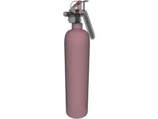 Fire Extinguisher 3D Model