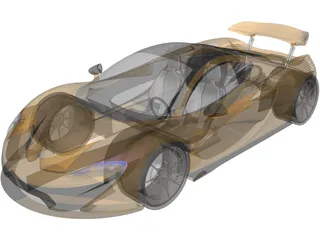 McLaren P1 (2014) 3D Model