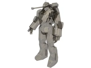 Ironman Hammer Drone Robot 3D Model