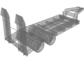 Kraz Trailer 3D Model