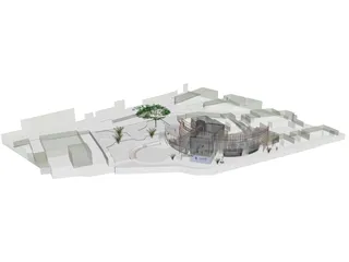 Cultural Center 3D Model