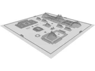 Tenochtitlan City 3D Model