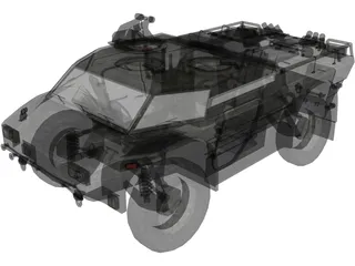 Armored Security Vehicle 3D Model