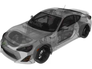 Scion FR-S (2014) 3D Model