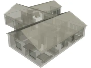 Modern Bungalow 3D Model